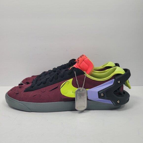 Nike Blazer Low Acronym Men\'s Night Maroon Sneakers DN2067-600 US Size 9.5 NWOB main image 4